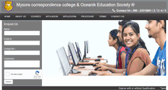 Desktop Screenshot of correspondenceeducation.org